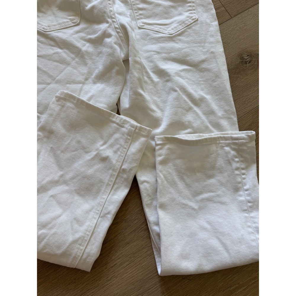 Denim Forum The Arlo High Rise Straight Jeans White 27L Aritzia Button Fly - Picture 10 of 13